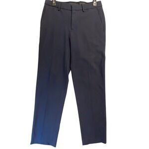 JM Haggar Mens 30x36 Slim Fit Dress Pants Navy‎ Blue Flat Front Casual Work EUC